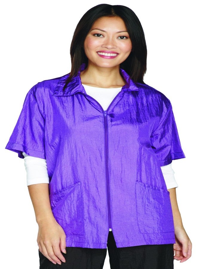 Top Performance Grooming Jackets - Versatile All-Around Shirt Style Jackets for Professional and Amateur Groomers - Violet, X-Large - Image 1